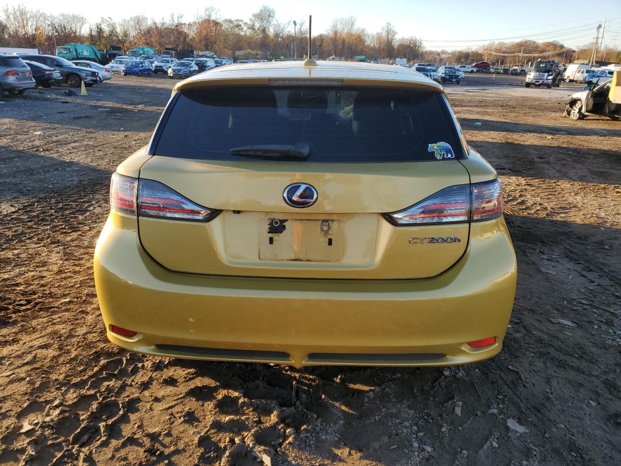 2011 Lexus CT VIN JTHKD5BH6B2000300 Copart auction photo, front end damage thumbnail 6