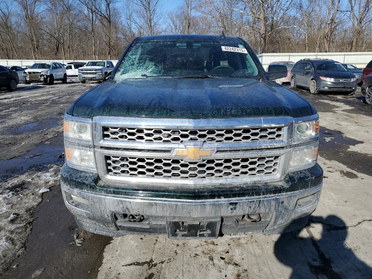 2015 Chevrolet Silverado VIN 1GCVKREH7FZ202860 Copart auction photo, side / rear end damage thumbnail 5