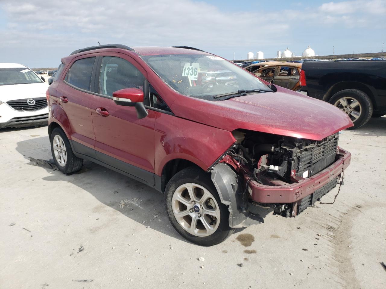 2021 Ford EcoSport VIN MAJ3S2GE1MC407890 Copart auction photo, front end damage thumbnail 4