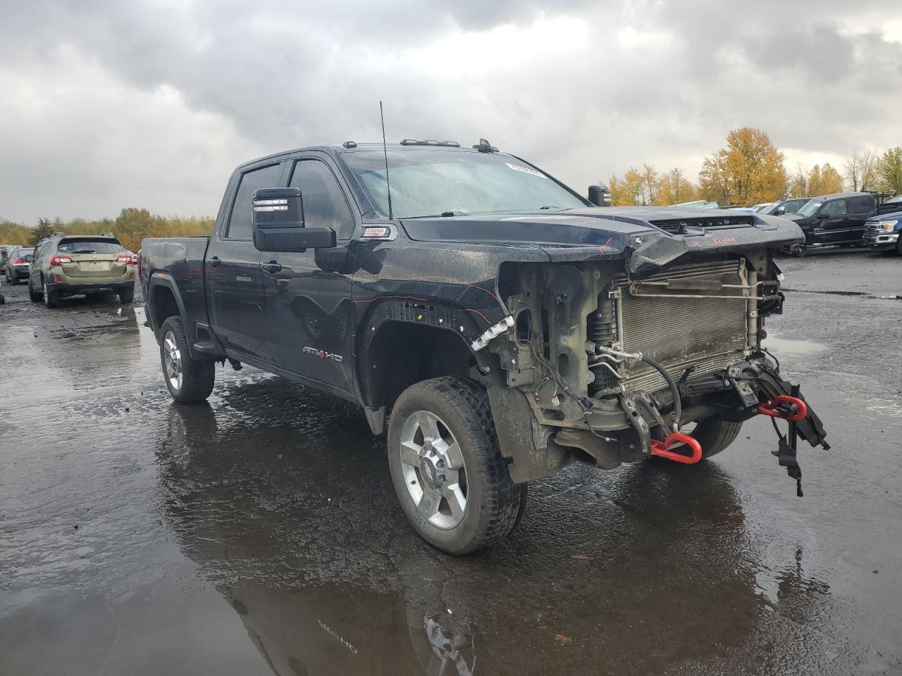 2022 GMC Sierra VIN 1GT49VEY3NF151387 Copart auction photo, front end / mechanical damage thumbnail 4