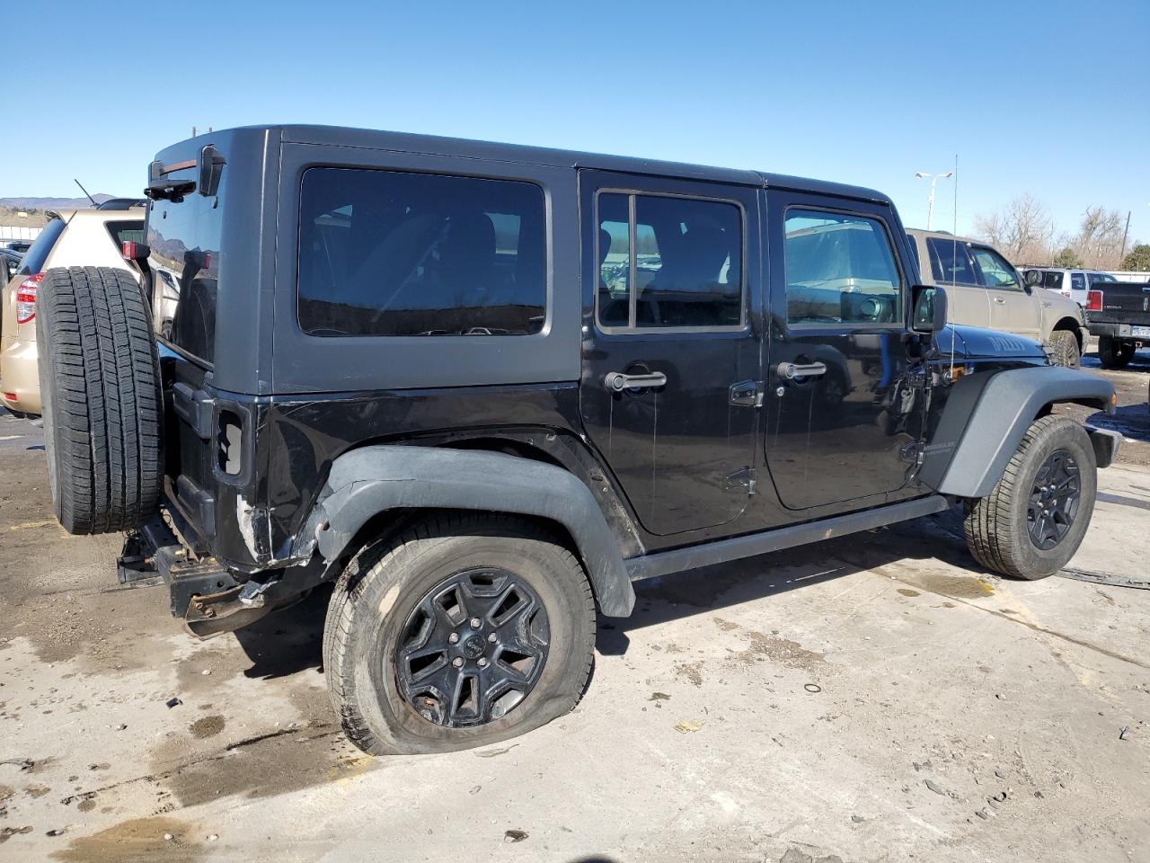 2017 Jeep Wrangler VIN 1C4BJWDG0HL737094 Copart auction photo, rear end damage thumbnail 3