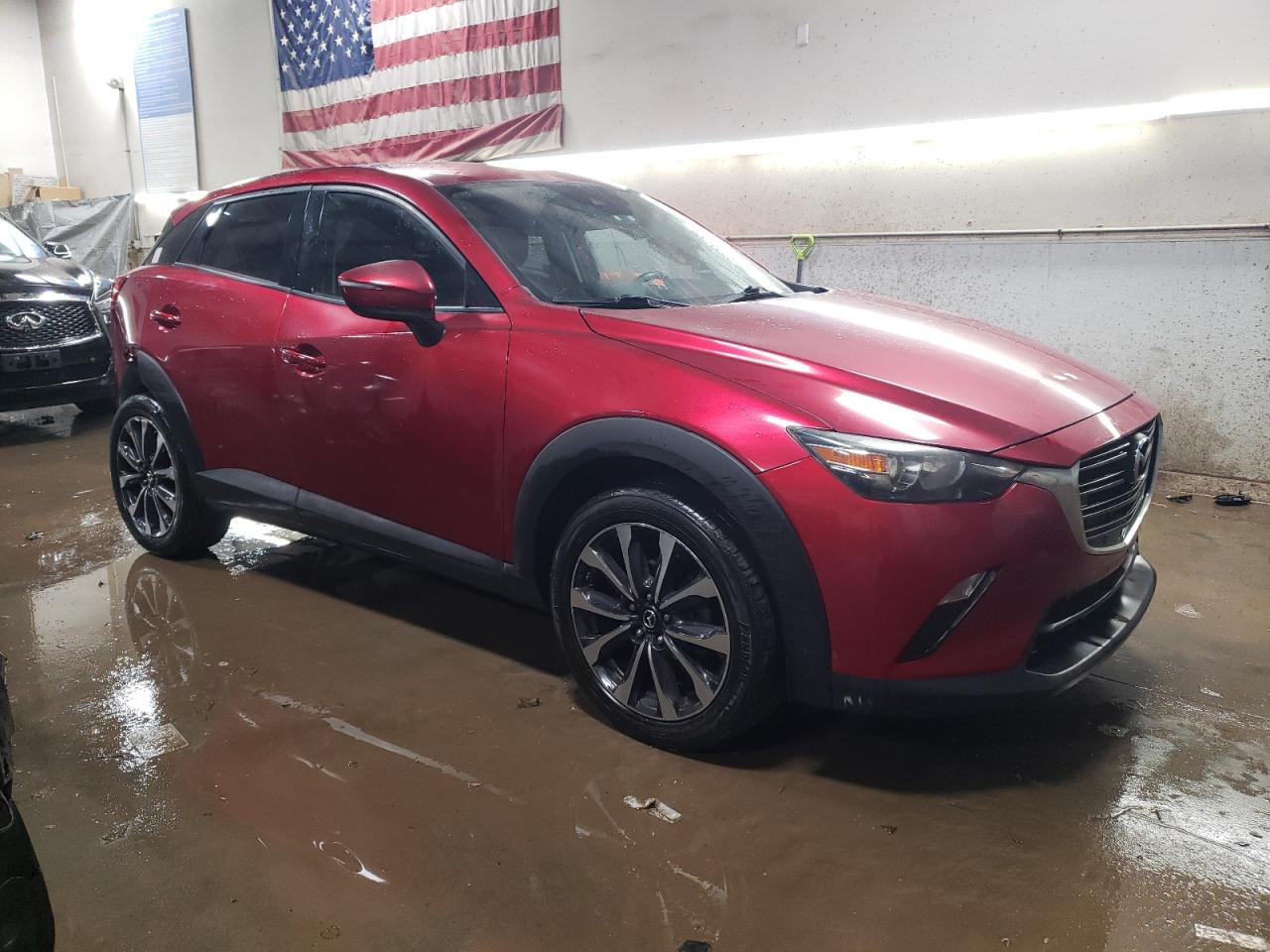 2019 Mazda CX-3 VIN JM1DKDC75K1416408 Copart auction photo, side / rear end damage thumbnail 4