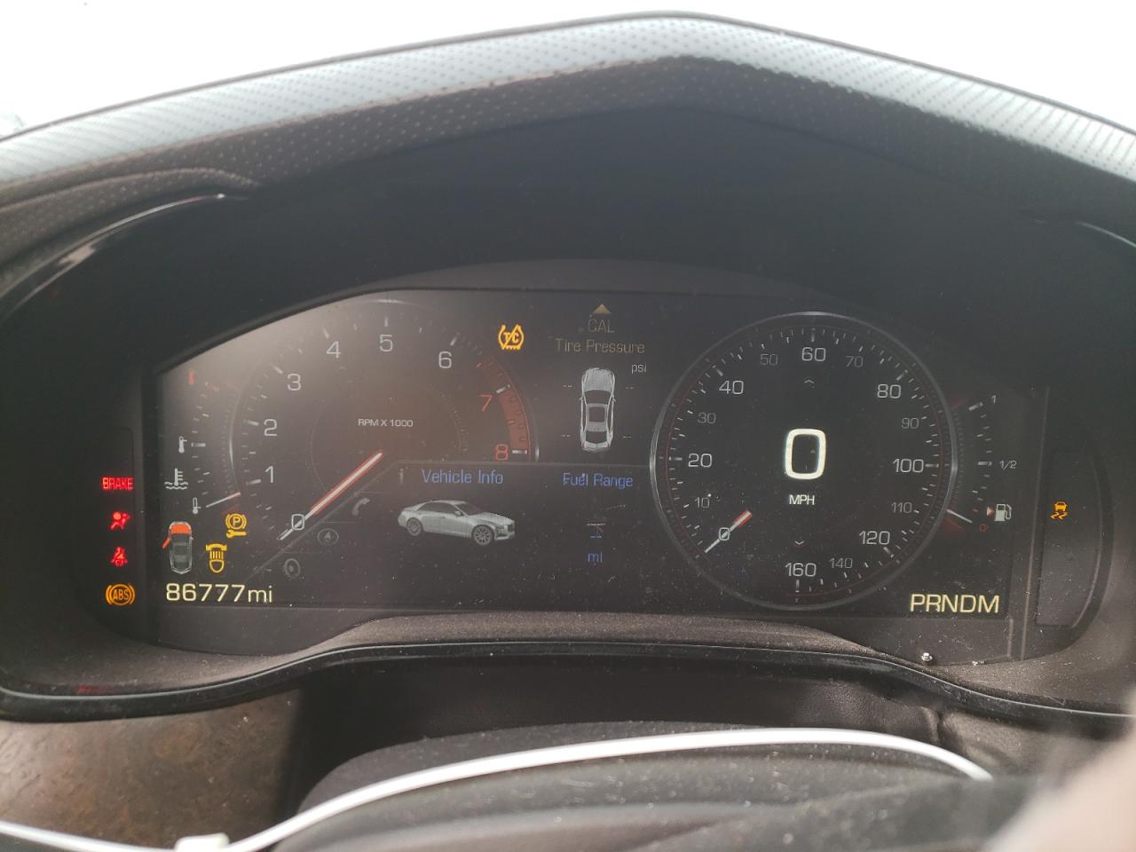 2014 Cadillac CTS VIN 1G6AZ5SX7E0158072 Copart auction photo, front end / rear end damage thumbnail 9