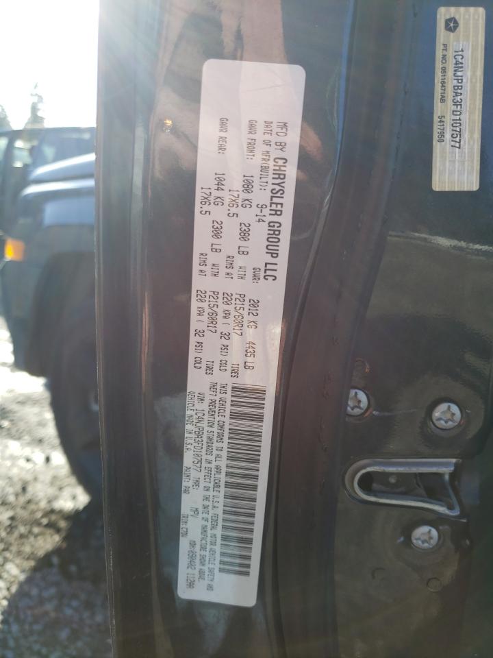 2015 Jeep Liberty (Patriot) VIN 1C4NJPBA3FD107577 Copart auction photo, side / undercarriage damage thumbnail 15