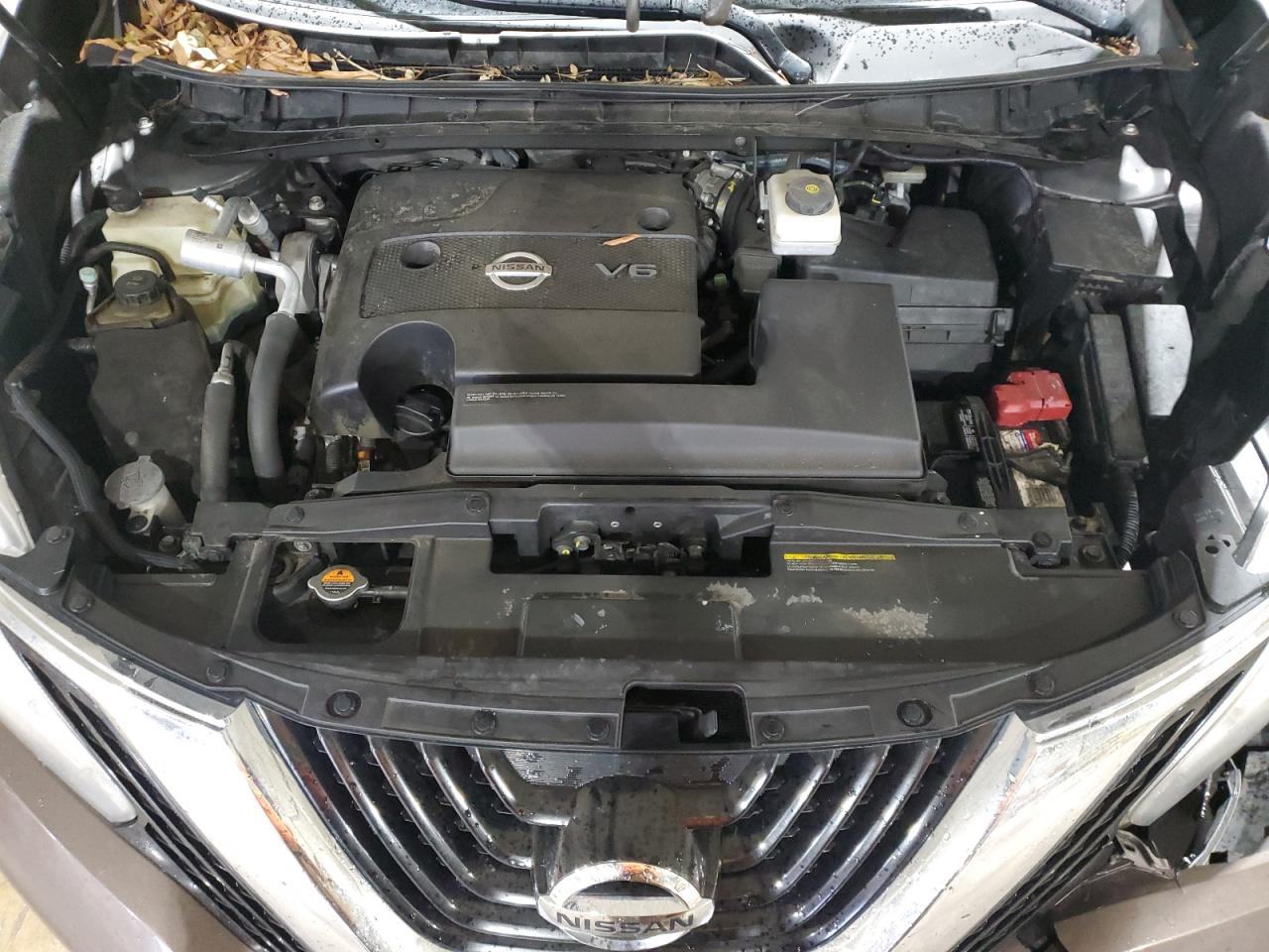 2015 Nissan Murano VIN 5N1AZ2MH0FN210465 Copart auction photo, front end / undercarriage damage thumbnail 12