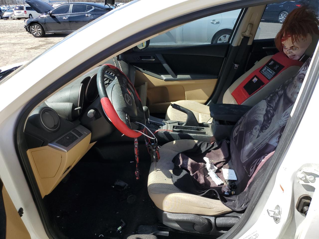 2010 Mazda 3 VIN JM1BL1SF2A1300285 Copart auction photo, vandalism damage thumbnail 7