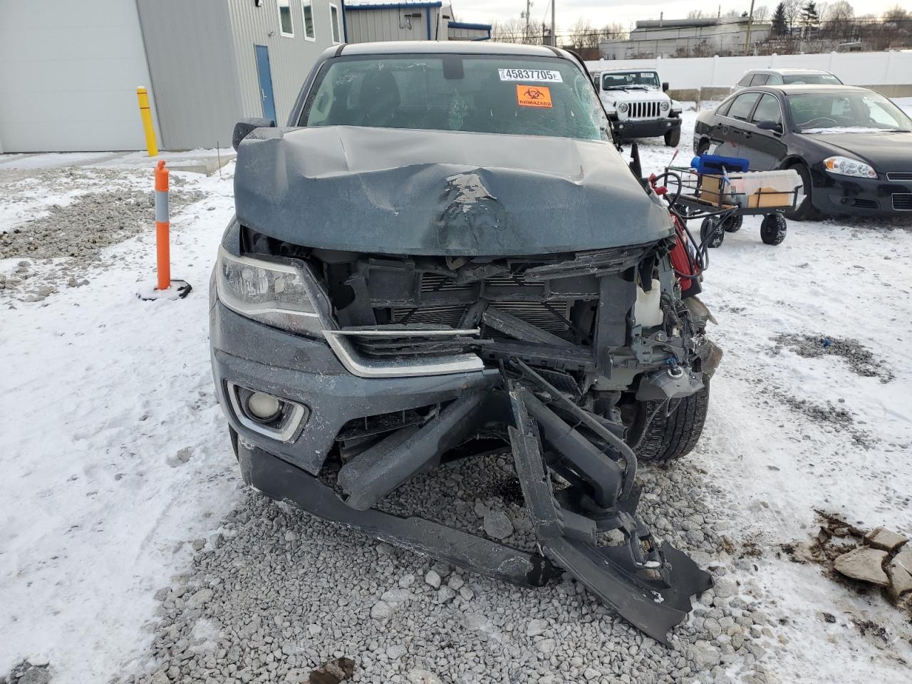2015 Chevrolet Colorado VIN 1GCGTBE32F1171940 Copart auction photo, front end / side damage thumbnail 5
