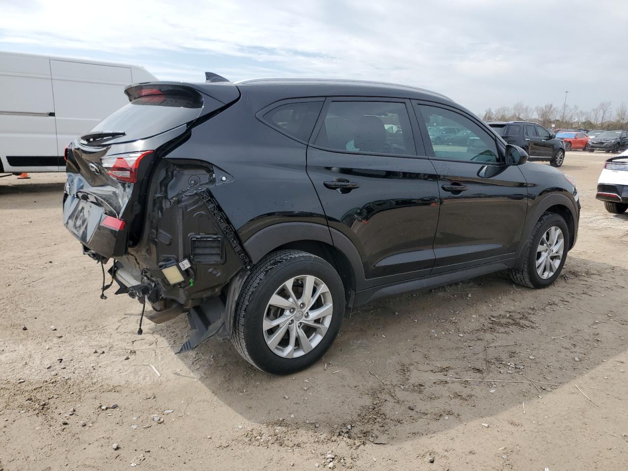 2020 Hyundai Tucson VIN KM8J33A4XLU141486 Copart auction photo, rear end / front end damage thumbnail 3