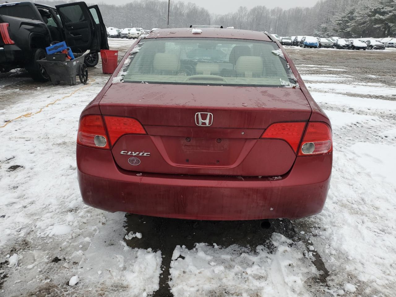 2008 Honda Civic VIN 2HGFA16598H532629 Copart auction photo, mechanical damage thumbnail 6