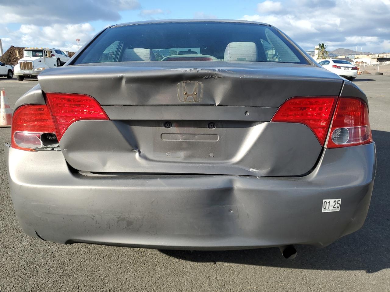 2008 Honda Civic VIN 2HGFA15508H301541 Copart auction photo, front end / rear end damage thumbnail 6