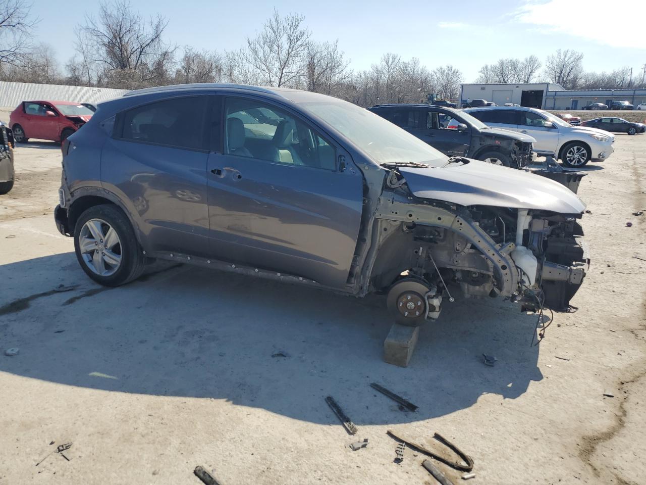 2019 Honda HR-V VIN 3CZRU6H75KM709145 Copart auction photo, stripped damage thumbnail 4
