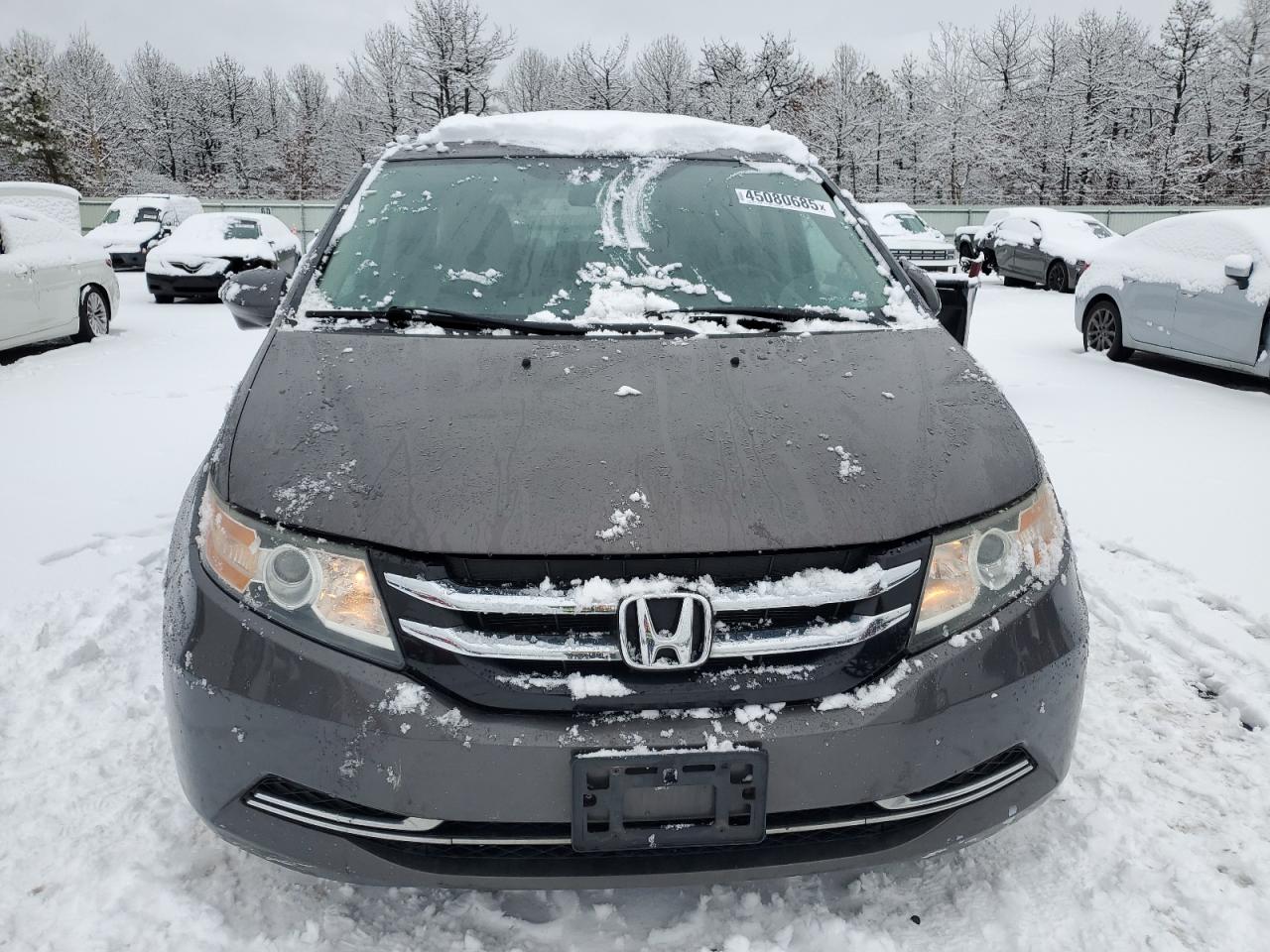 2016 Honda Odyssey VIN 5FNRL5H38GB043992 Copart auction photo, rear end / side damage thumbnail 5