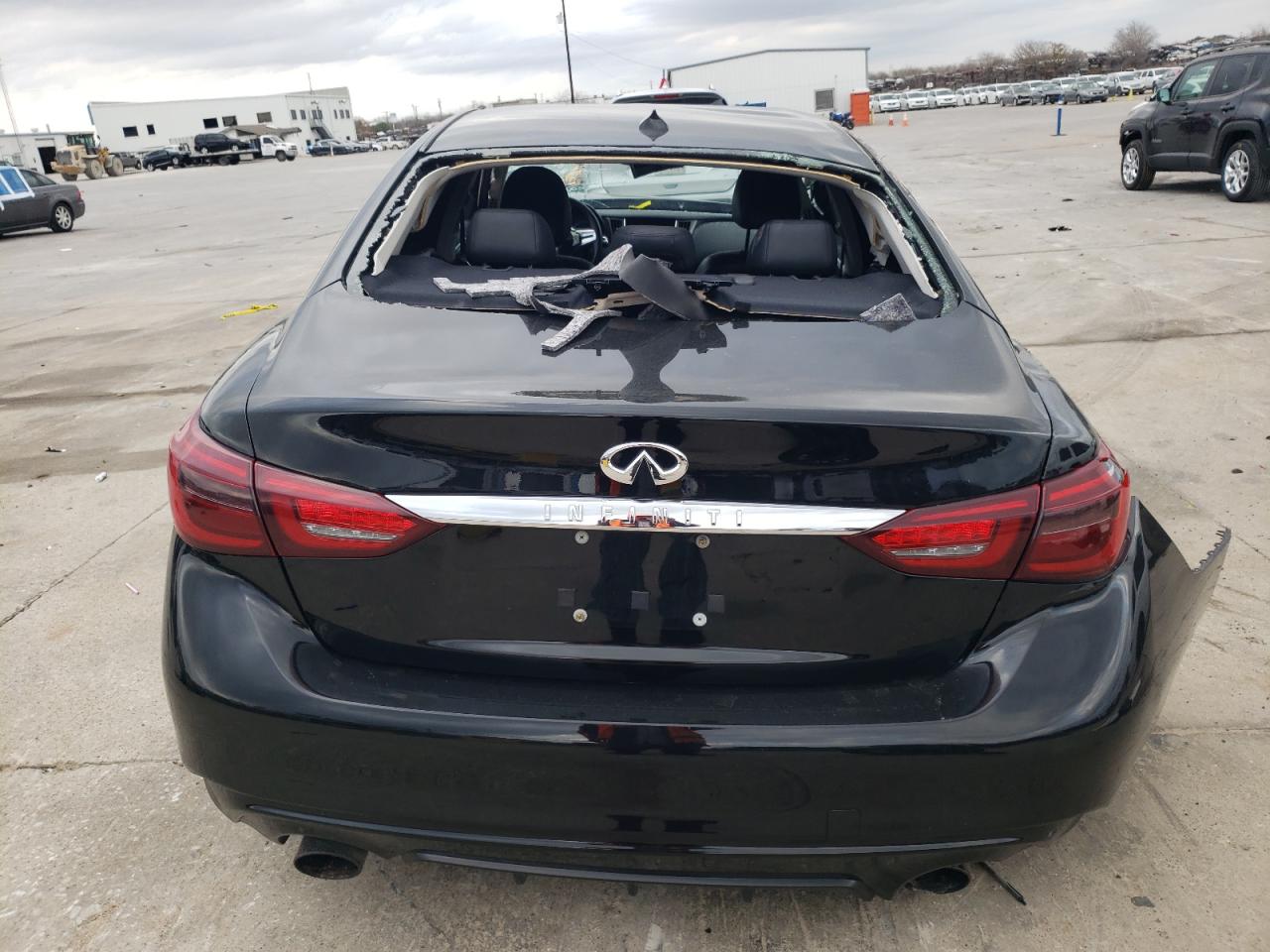 2018 Infiniti Q50 VIN JN1EV7AP7JM592120 Copart auction photo, all over damage thumbnail 6