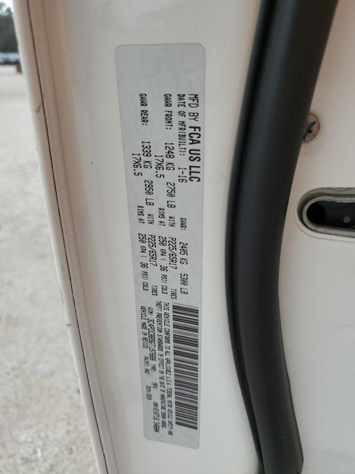 2016 Dodge Journey VIN 3C4PDCBB9GT197668 Copart auction photo, front end damage thumbnail 14