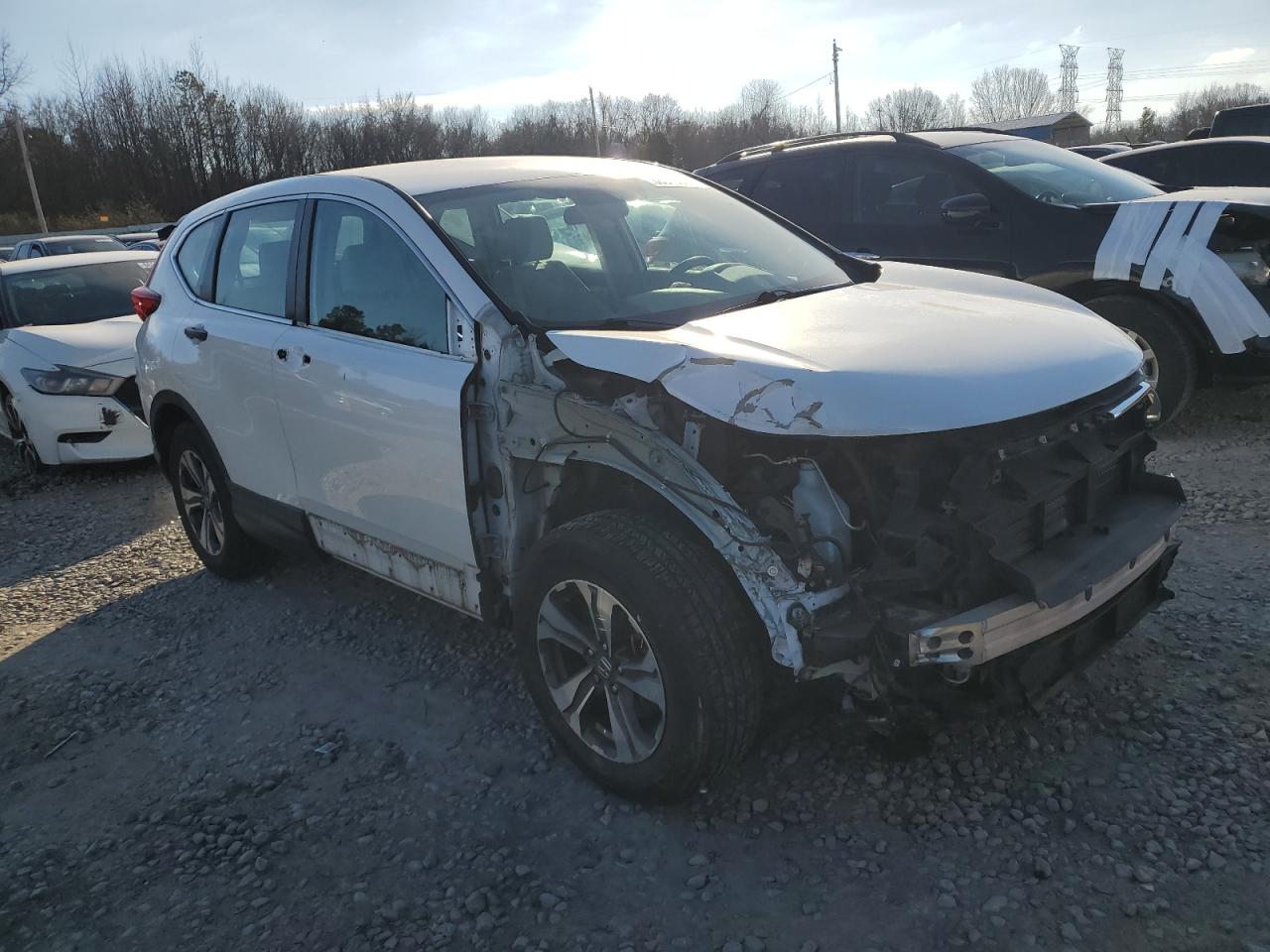 2019 Honda CR-V VIN 2HKRW5H39KH409752 Copart auction photo, front end / side damage thumbnail 4