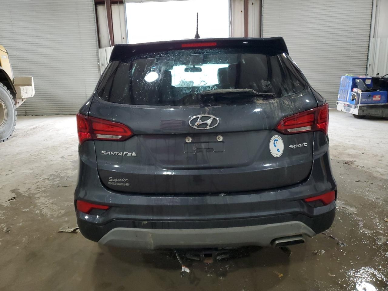 2018 Hyundai Santa Fe VIN 5XYZT3LB3JG571720 Copart auction photo, side / front end damage thumbnail 6
