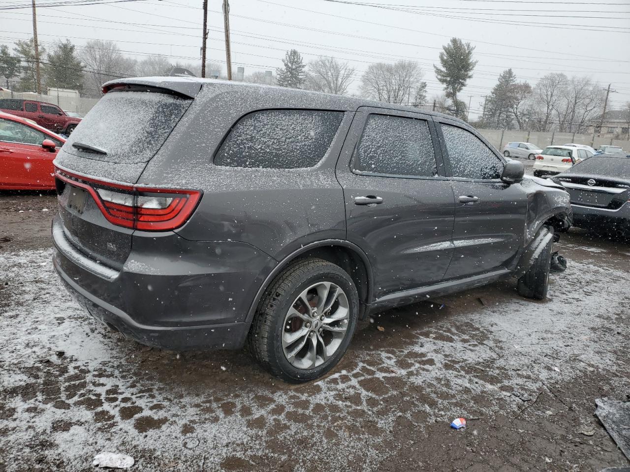 2020 Dodge Durango VIN 1C4RDJDG9LC205165 Copart auction photo, front end / side damage thumbnail 3