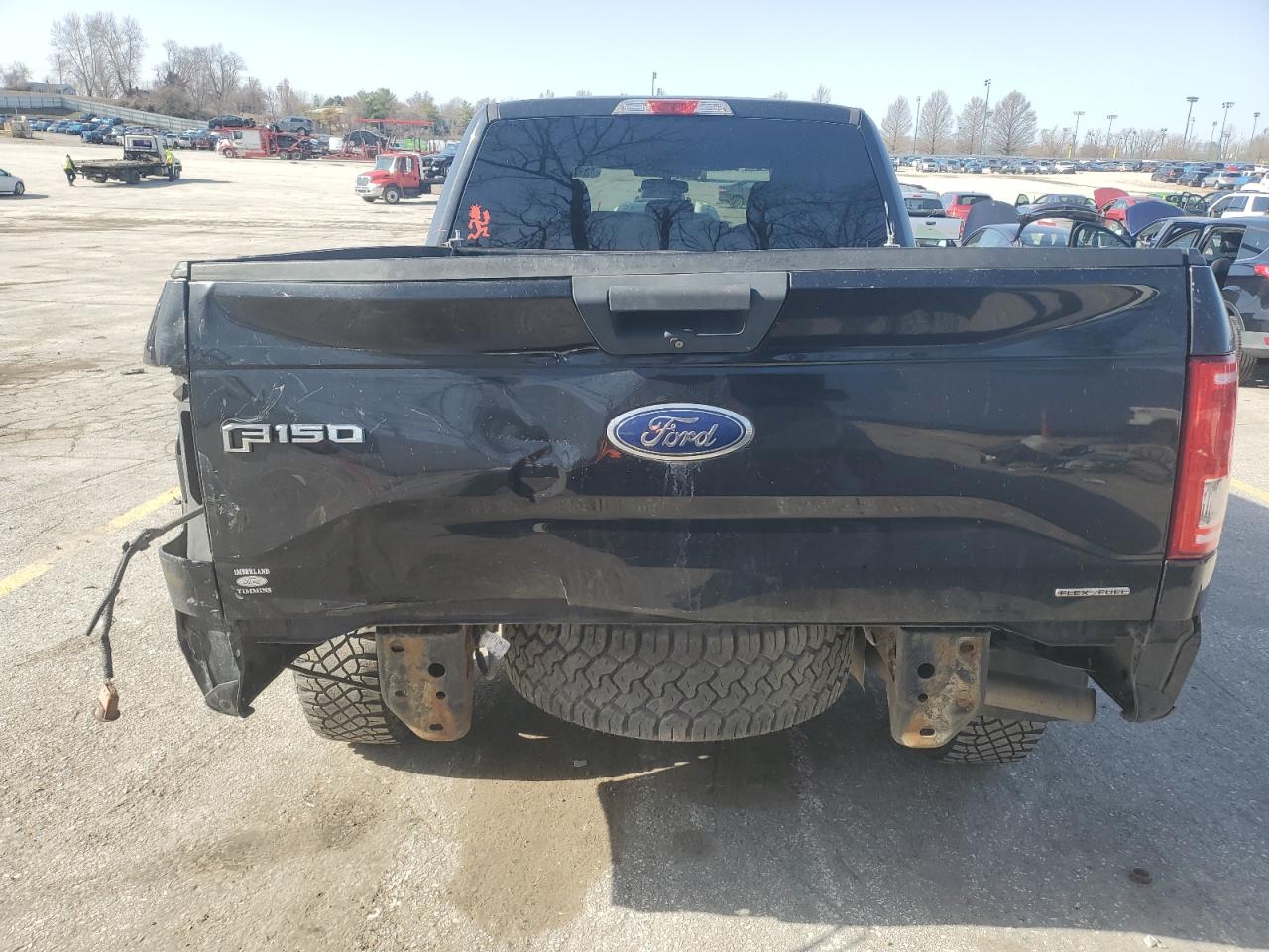 2015 Ford F-150 VIN 1FTFX1EFXFKD92667 Copart auction photo, rear end / all over damage thumbnail 6