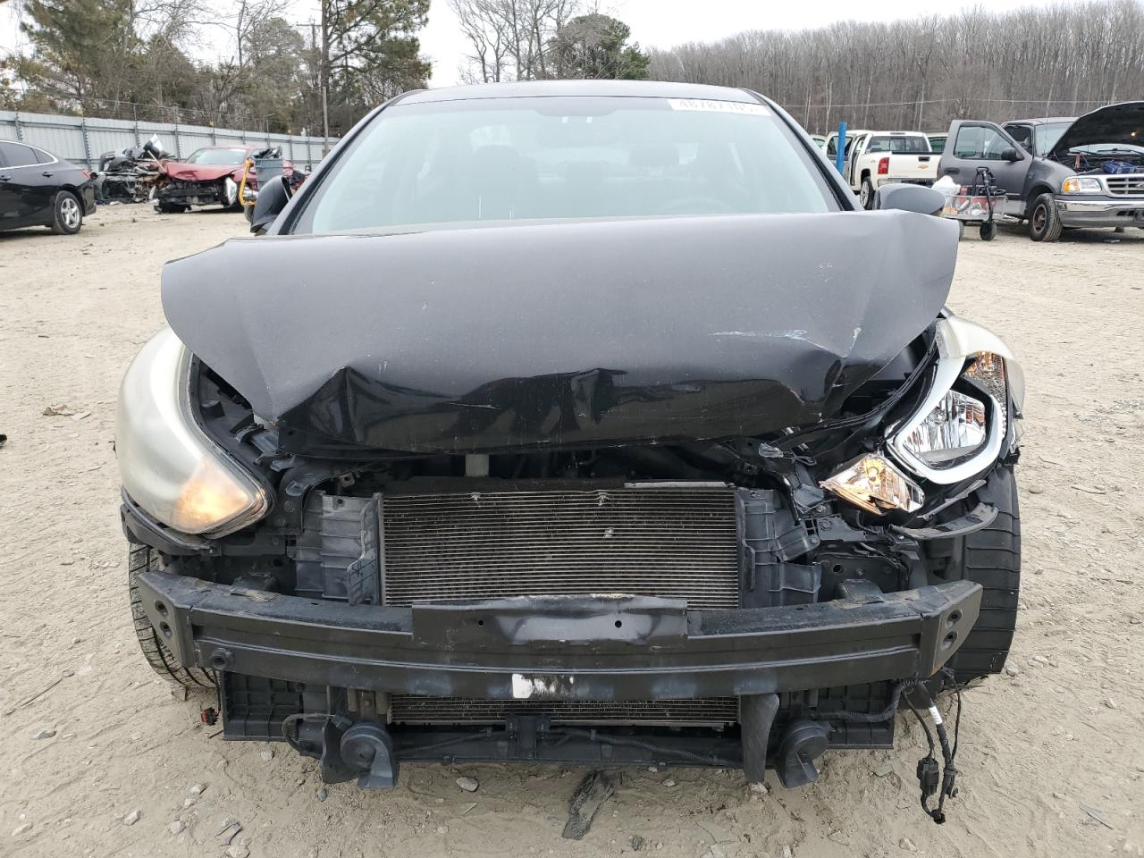 2014 Hyundai Elantra VIN KMHDH4AE8EU113329 Copart auction photo, front end / minor dent/scratches damage thumbnail 5