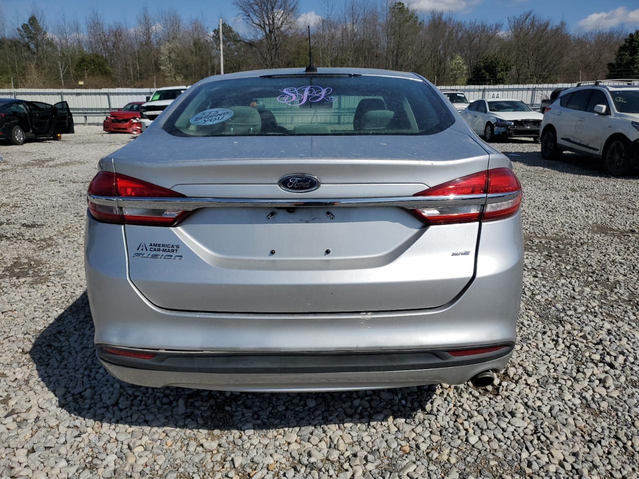 2017 Ford Fusion VIN 3FA6P0H78HR125353 Copart auction photo, side damage thumbnail 6