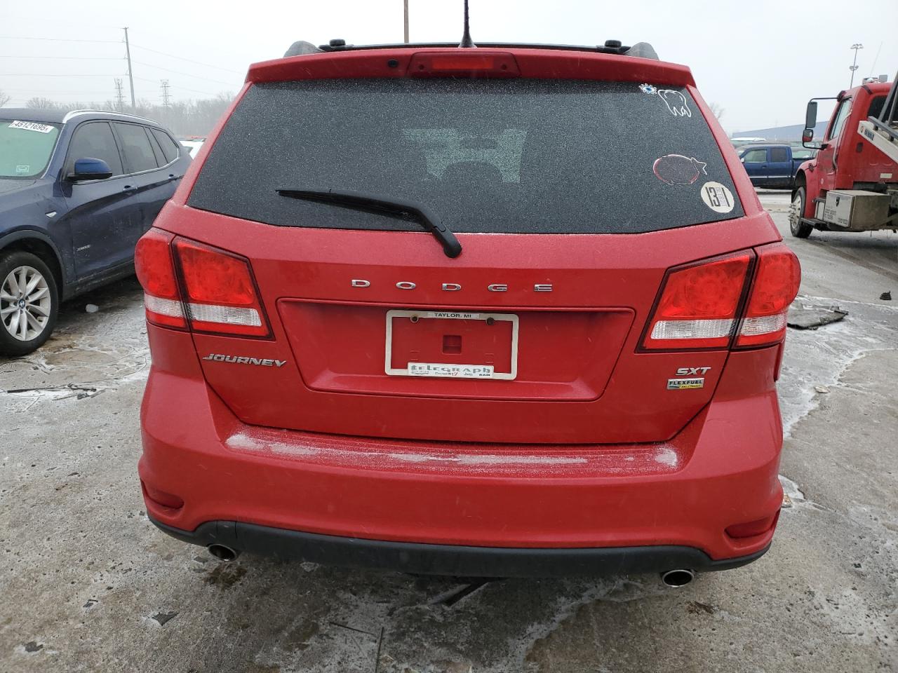 2015 Dodge Journey VIN 3C4PDCBG4FT649357 Copart auction photo, front end damage thumbnail 6