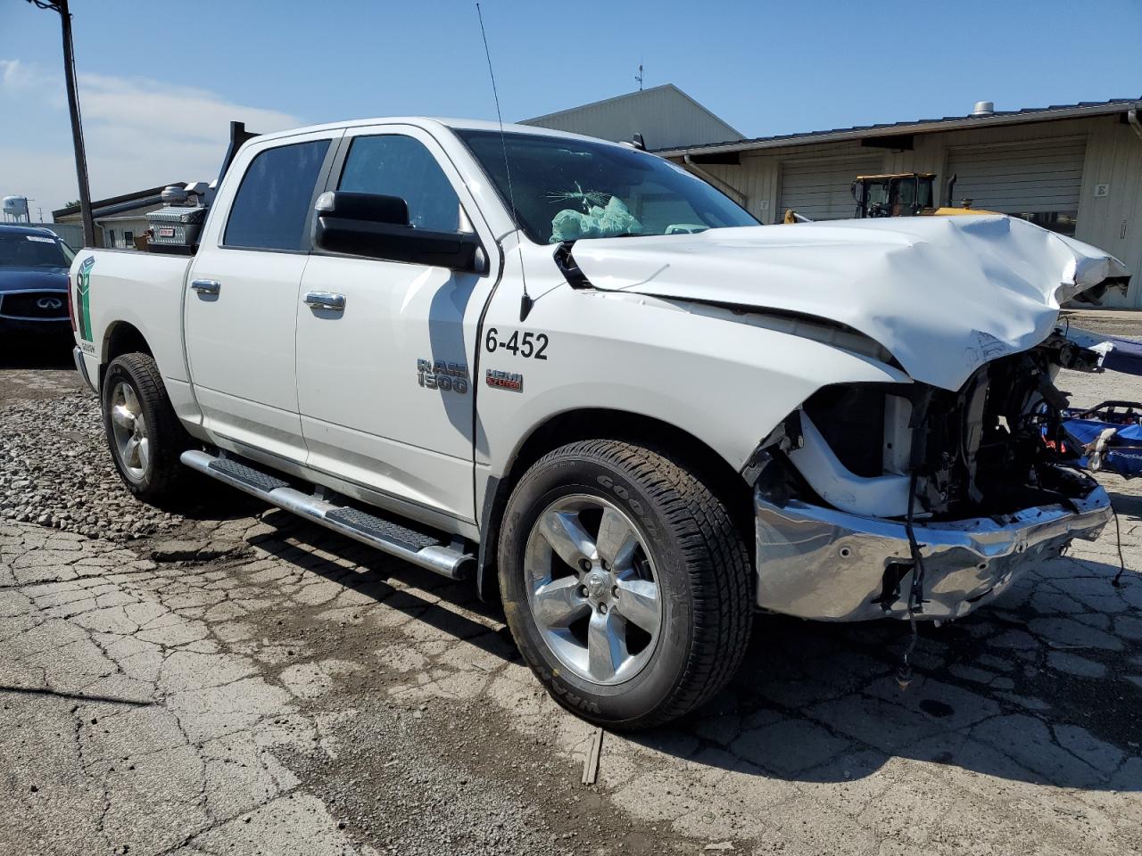 2017 RAM 1500 VIN 3C6RR7LT9HG689398 Copart auction photo, front end damage thumbnail 4