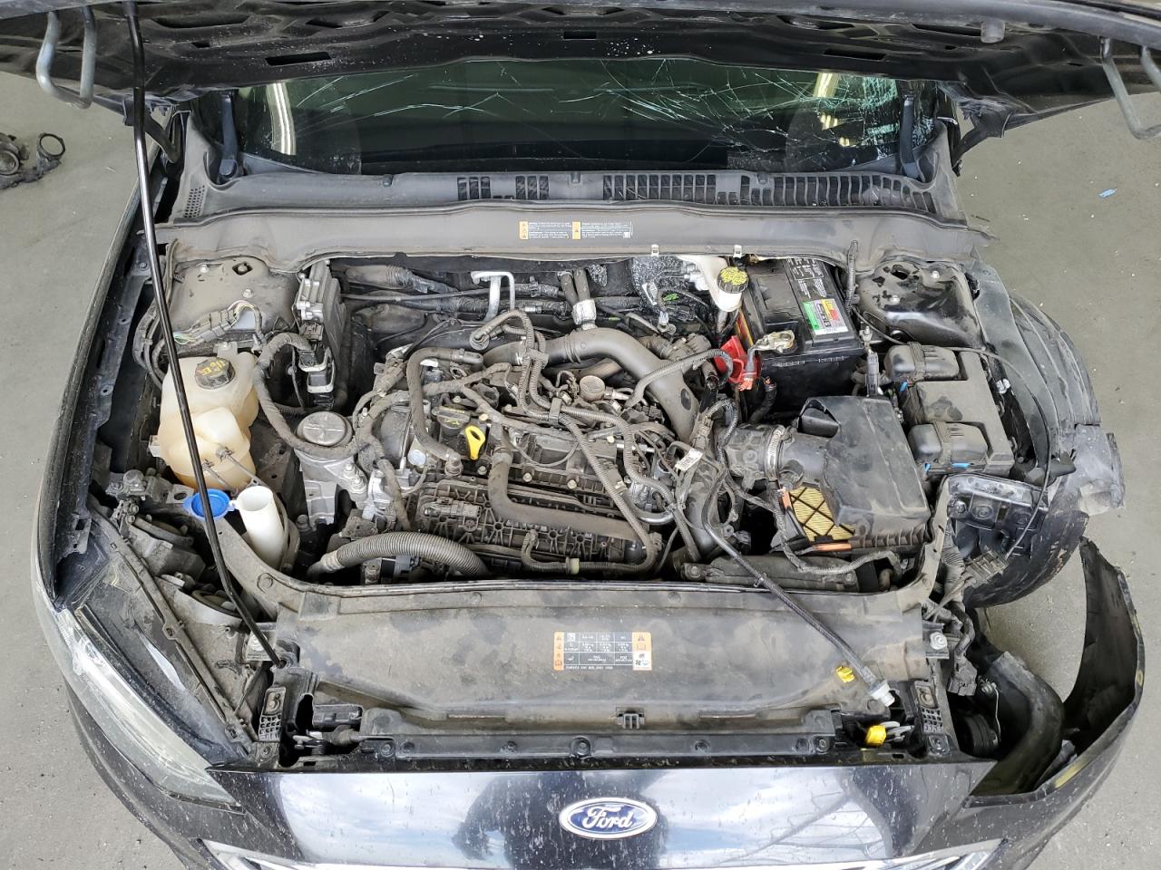 2019 Ford Fusion VIN 3FA6P0HD0KR284302 Copart auction photo, front end / side damage thumbnail 11