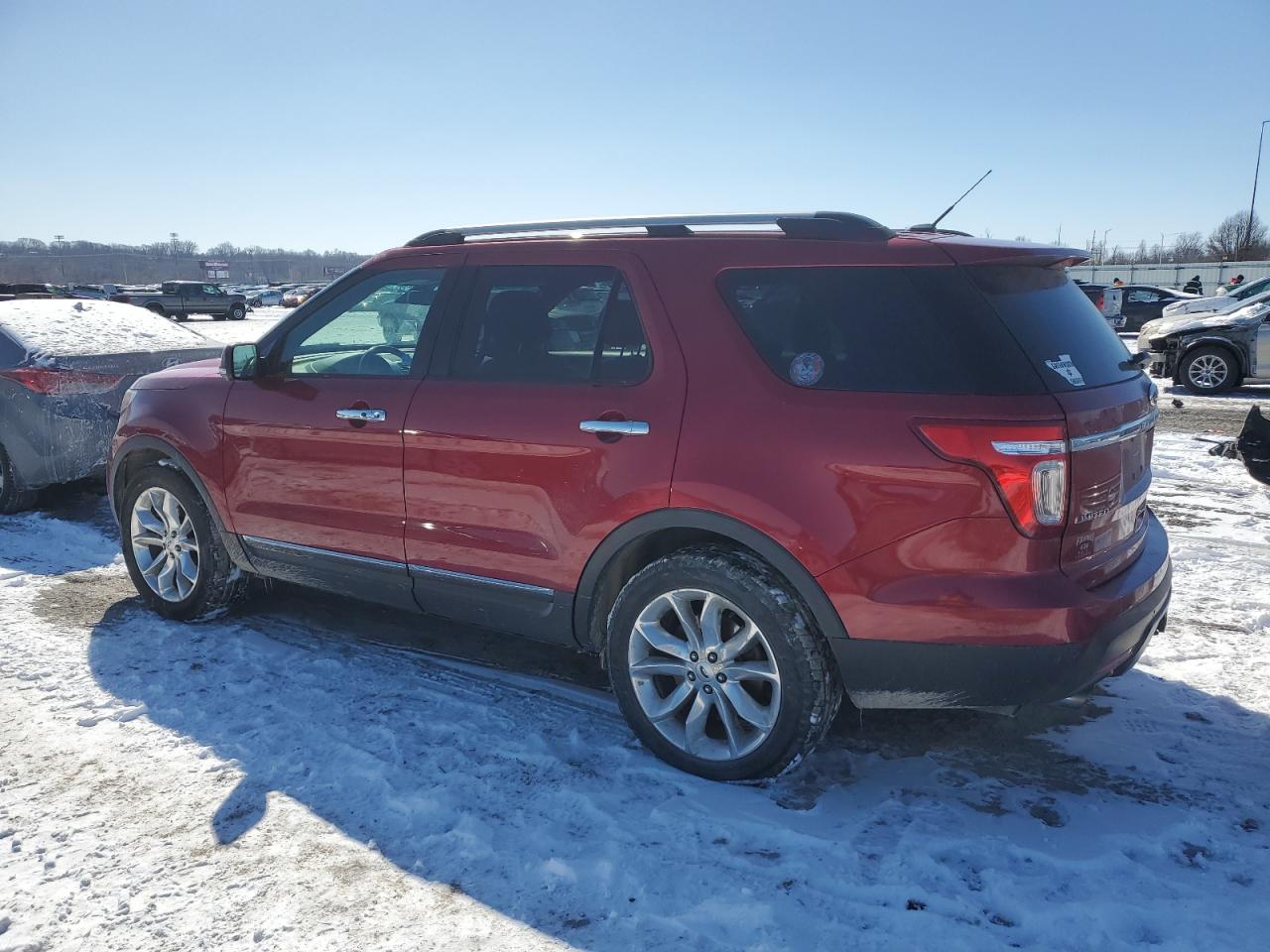 2014 Ford Explorer VIN 1FM5K8F80EGC37819 Copart auction photo, side / rear end damage thumbnail 2