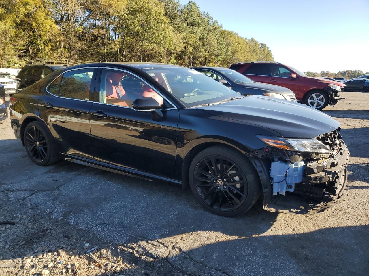 2022 Toyota Camry VIN 4T1KZ1AK8NU066358 Copart auction photo, side / front end damage thumbnail 4