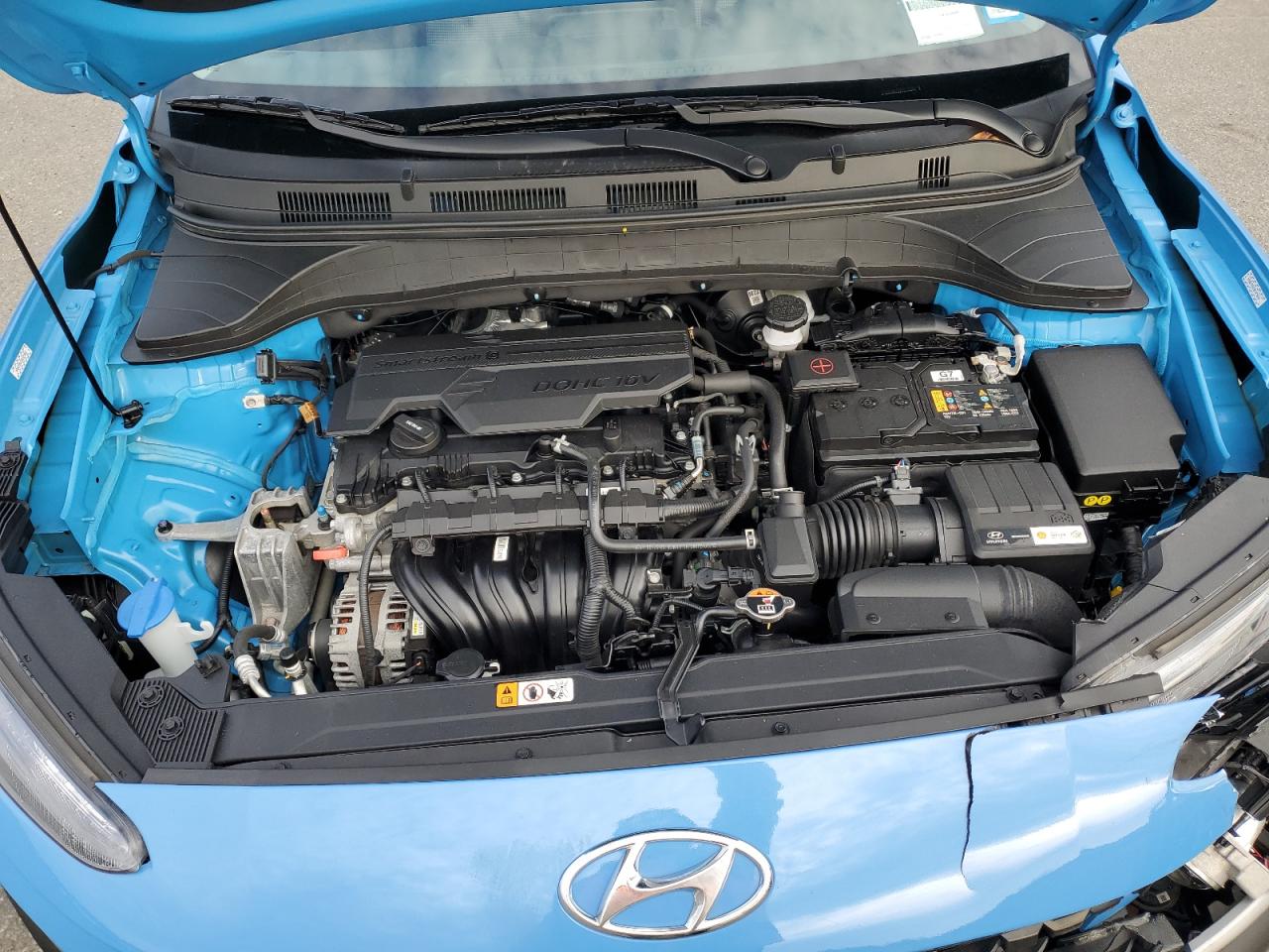 2022 Hyundai Kona VIN KM8K2CAB1NU819924 Copart auction photo, front end / rear end damage thumbnail 12
