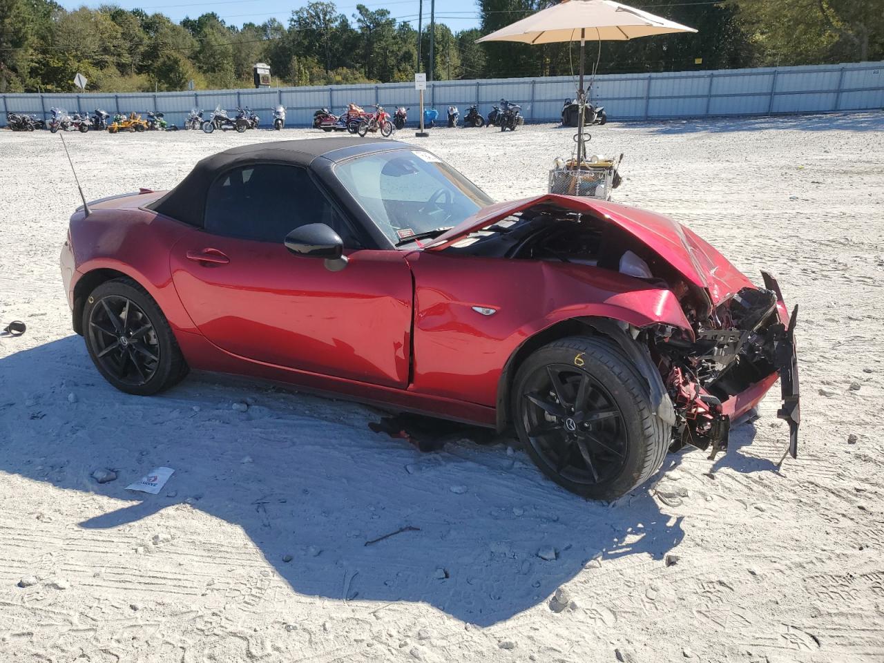 2022 Mazda MX-5 VIN JM1NDAC70N0504256 Copart auction photo, front end damage thumbnail 4