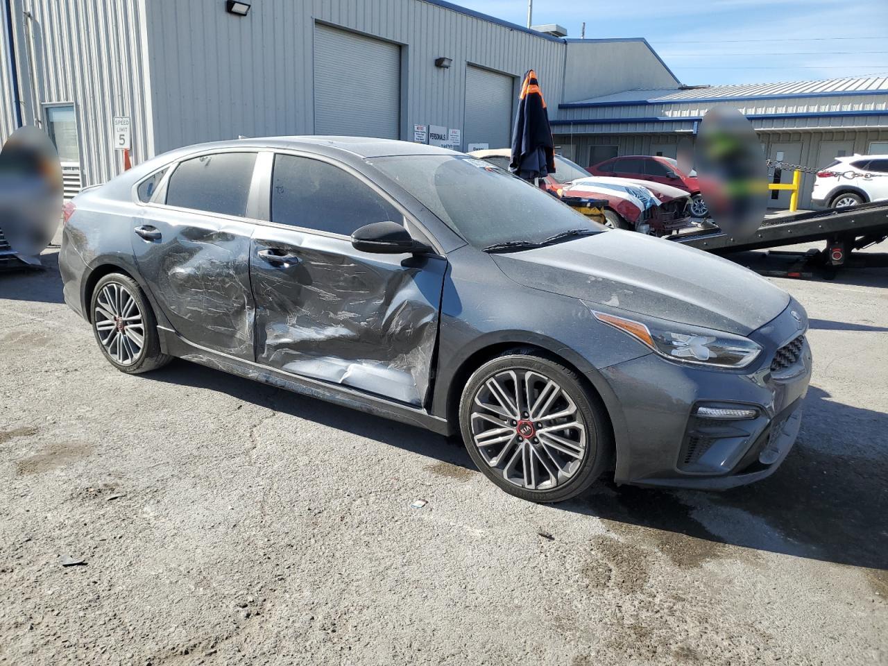 2021 KIA Forte VIN 3KPF44AC5ME314609 Copart auction photo, side damage thumbnail 4