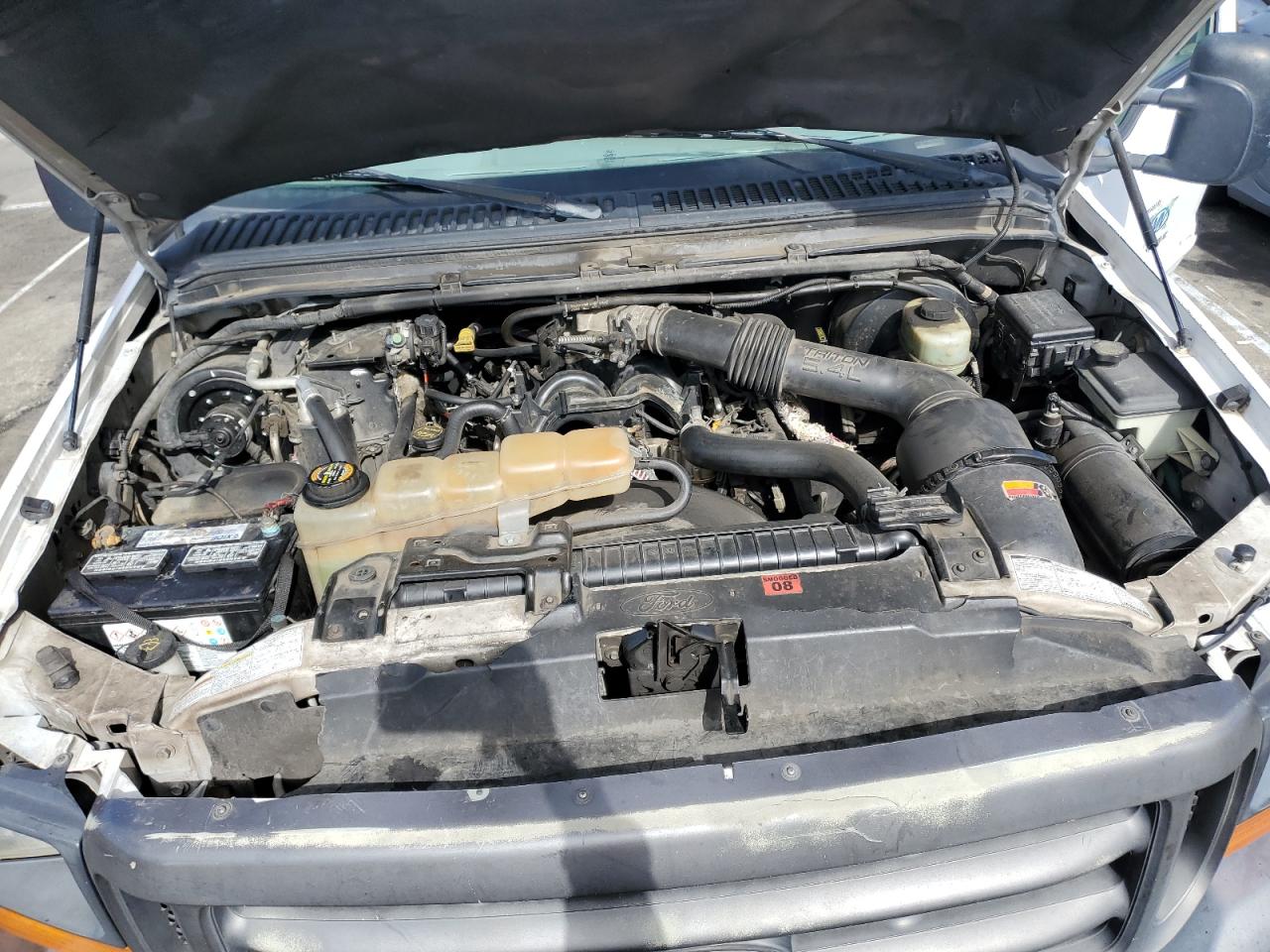2001 Ford F250 VIN 1FTNF20L01EC29650 Copart auction photo, rear end damage thumbnail 12