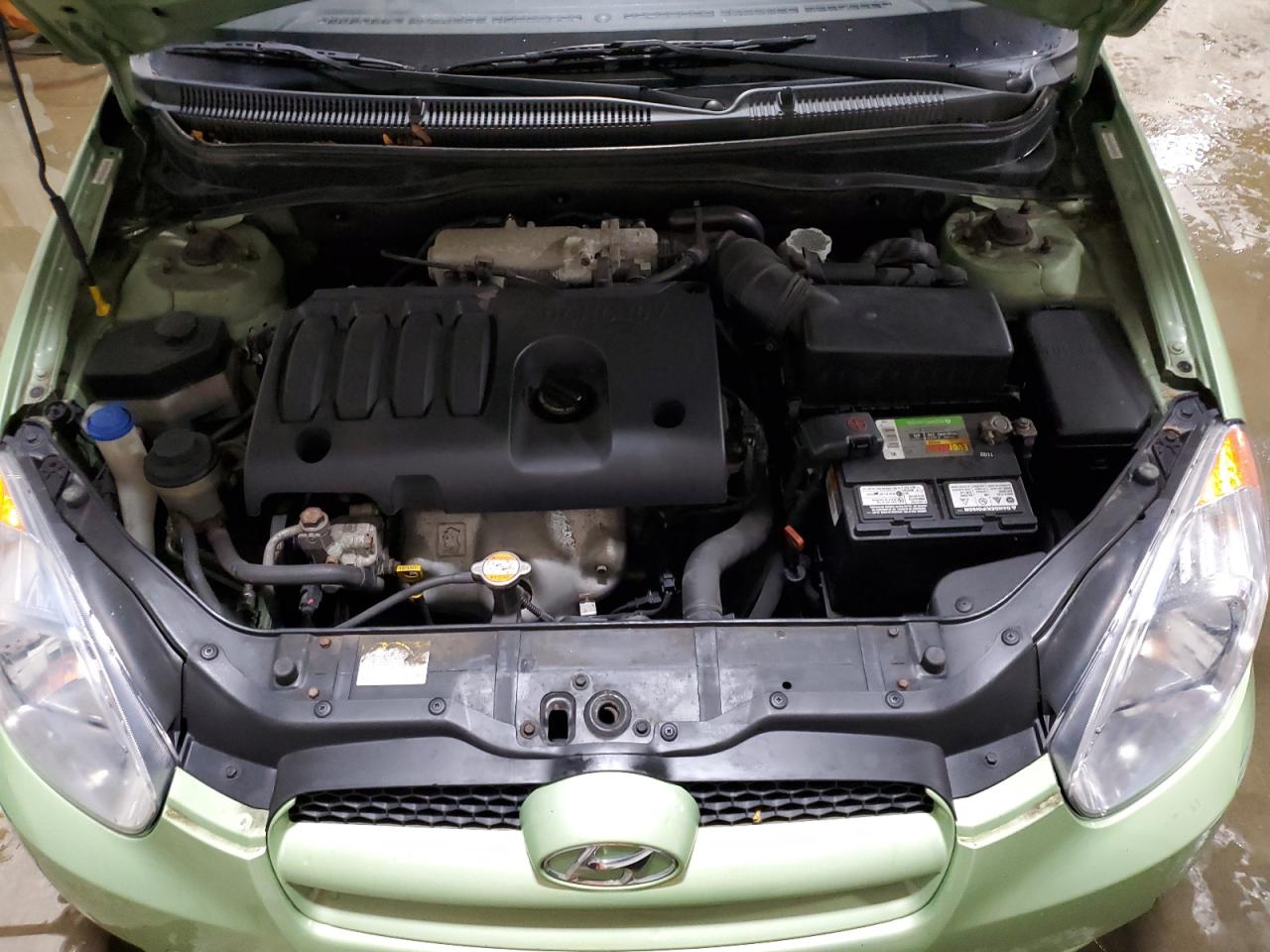 2010 Hyundai Accent VIN KMHCM3AC8AU184752 Copart auction photo, rear end damage thumbnail 11