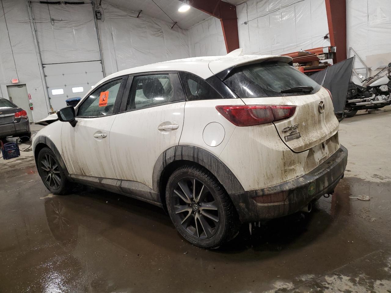 2018 Mazda CX-3 VIN JM1DKFC77J0316634 Copart auction photo, front end / undercarriage damage thumbnail 2