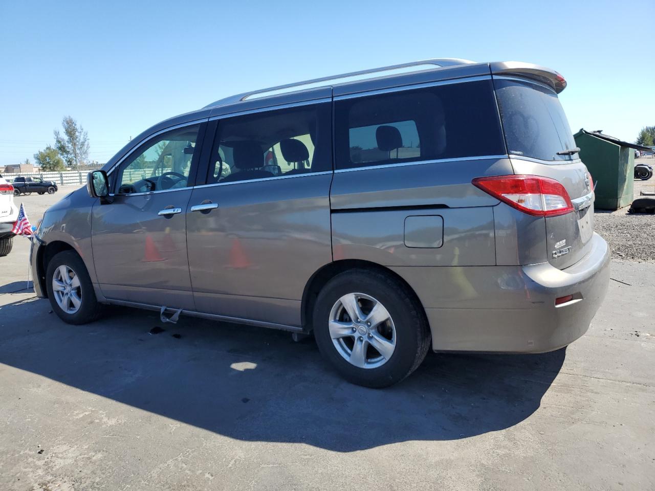 2017 Nissan Quest VIN JN8AE2KP9H9168825 Copart auction photo, front end damage thumbnail 2