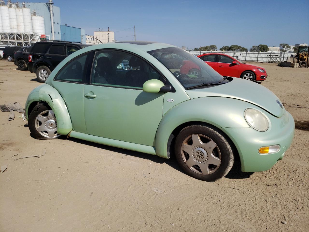 2001 Volkswagen Beetle VIN 3VWCS21C61M408025 Copart auction photo, rear end / undercarriage damage thumbnail 4