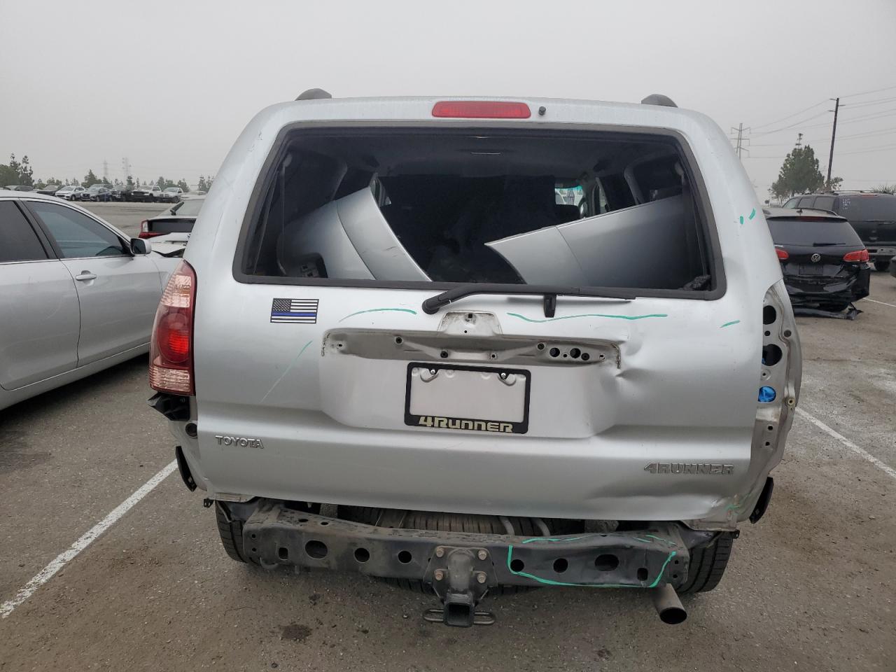 2005 Toyota 4Runner VIN JTEZU14R650063407 Copart auction photo, all over damage thumbnail 6
