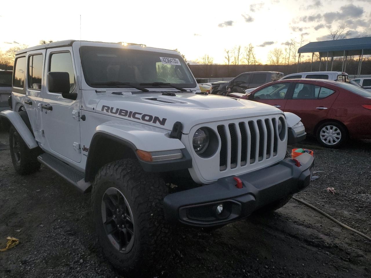 2018 Jeep Wrangler VIN 1C4HJXFG8JW145444 Copart auction photo, side damage thumbnail 4