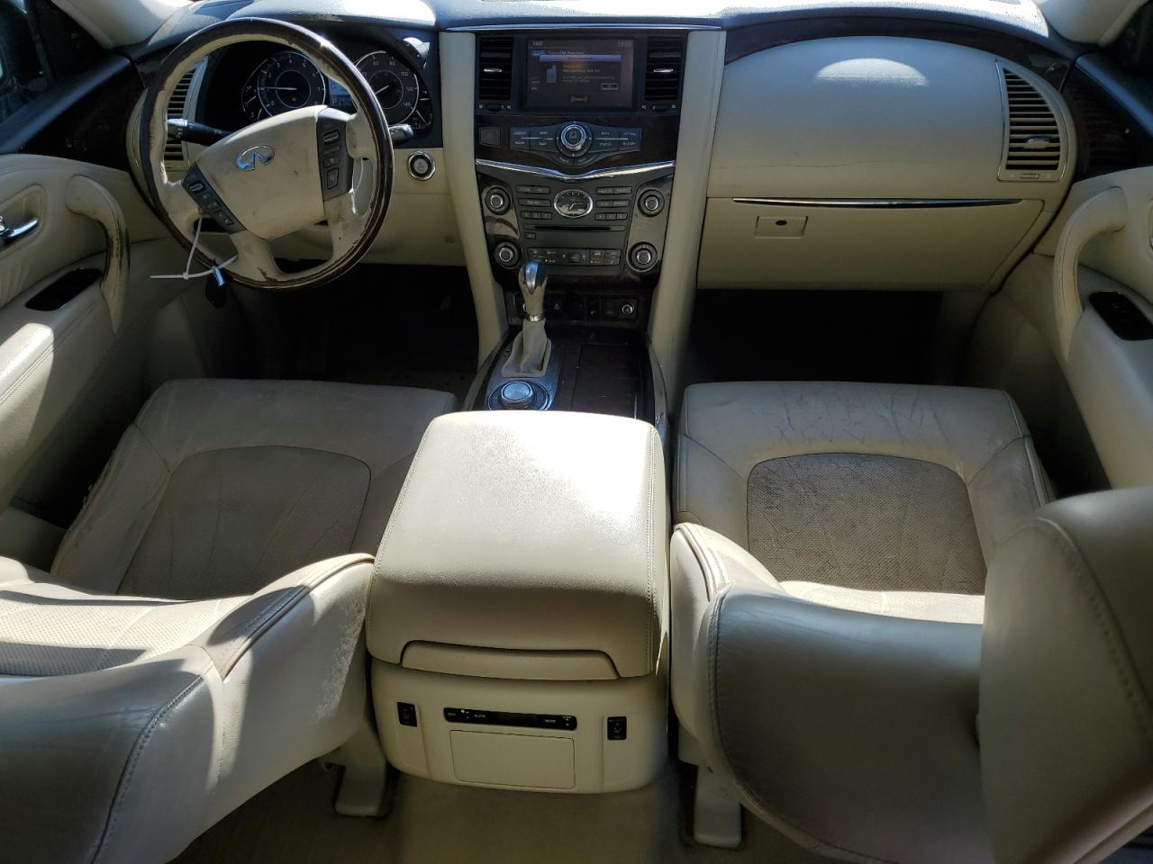 2012 Infiniti QX56 VIN JN8AZ2NE1C9017145 Copart auction photo, front end / minor dent/scratches damage thumbnail 8