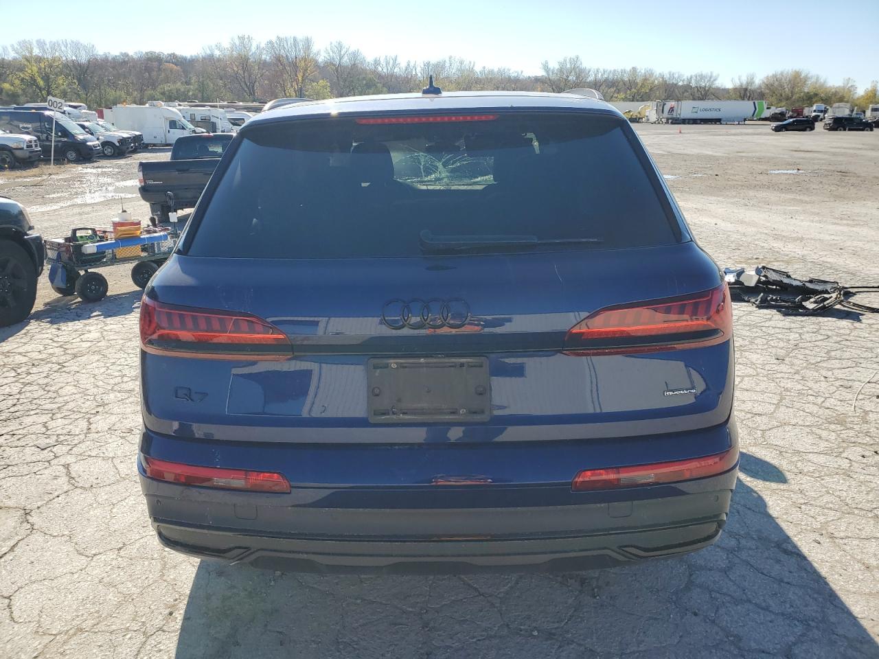 2022 Audi Q7 VIN WA1LXBF7XND009372 Copart auction photo, front end / top/roof damage thumbnail 6