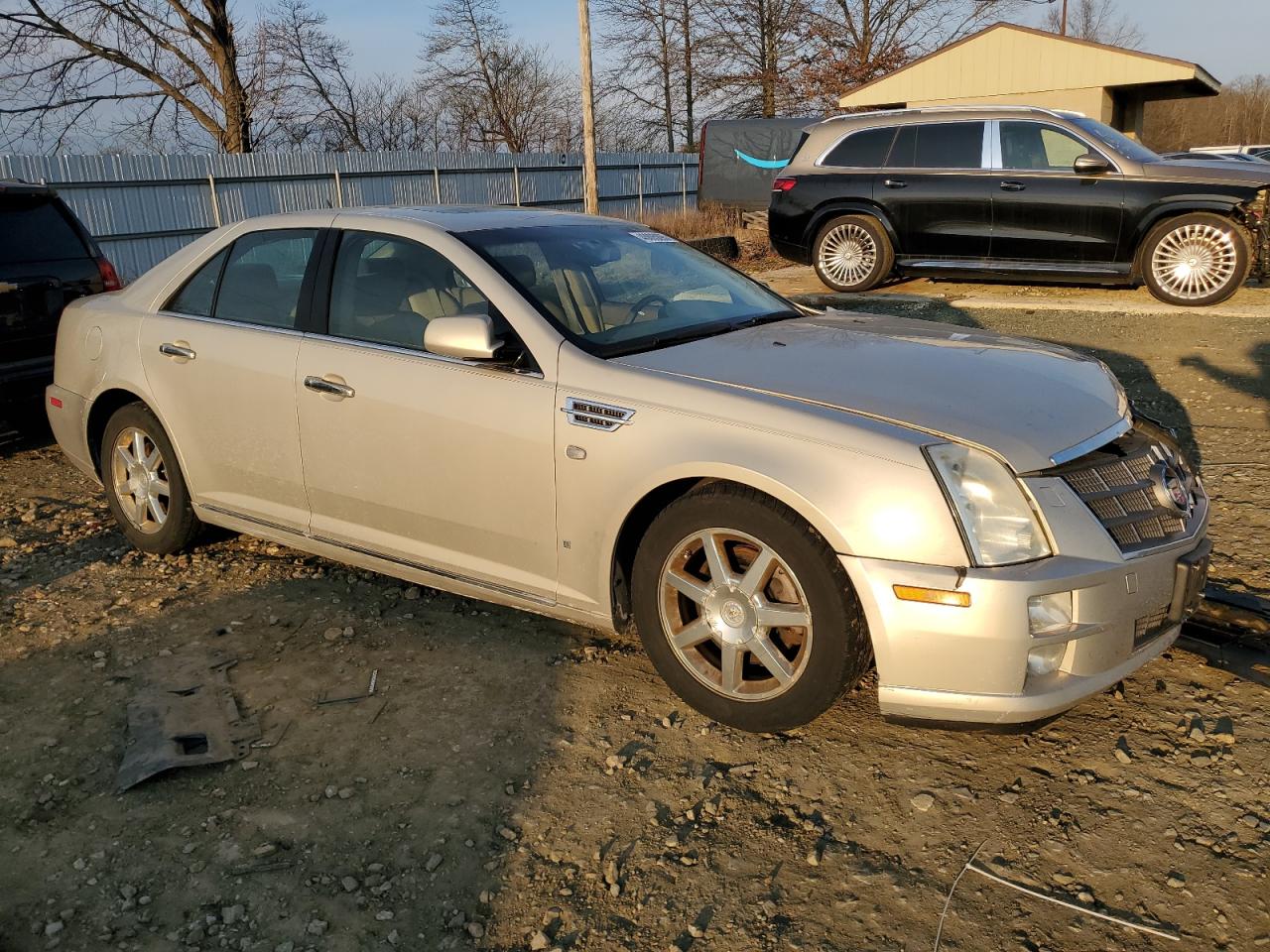 2008 Cadillac STS VIN 1G6DD67V880143738 Copart auction photo, front end damage thumbnail 4