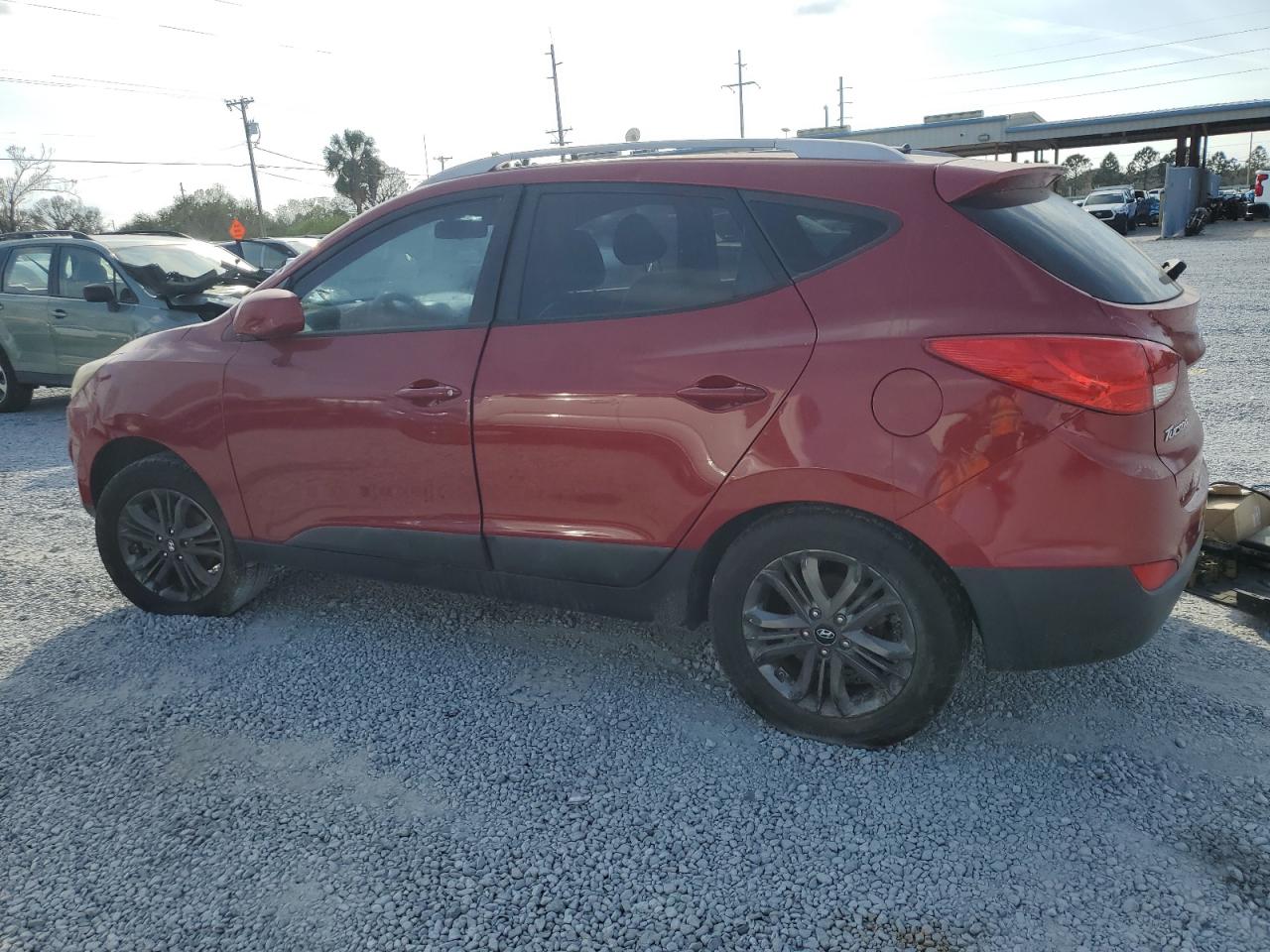 2014 Hyundai Tucson VIN KM8JU3AG4EU885756 Copart auction photo, mechanical damage thumbnail 2