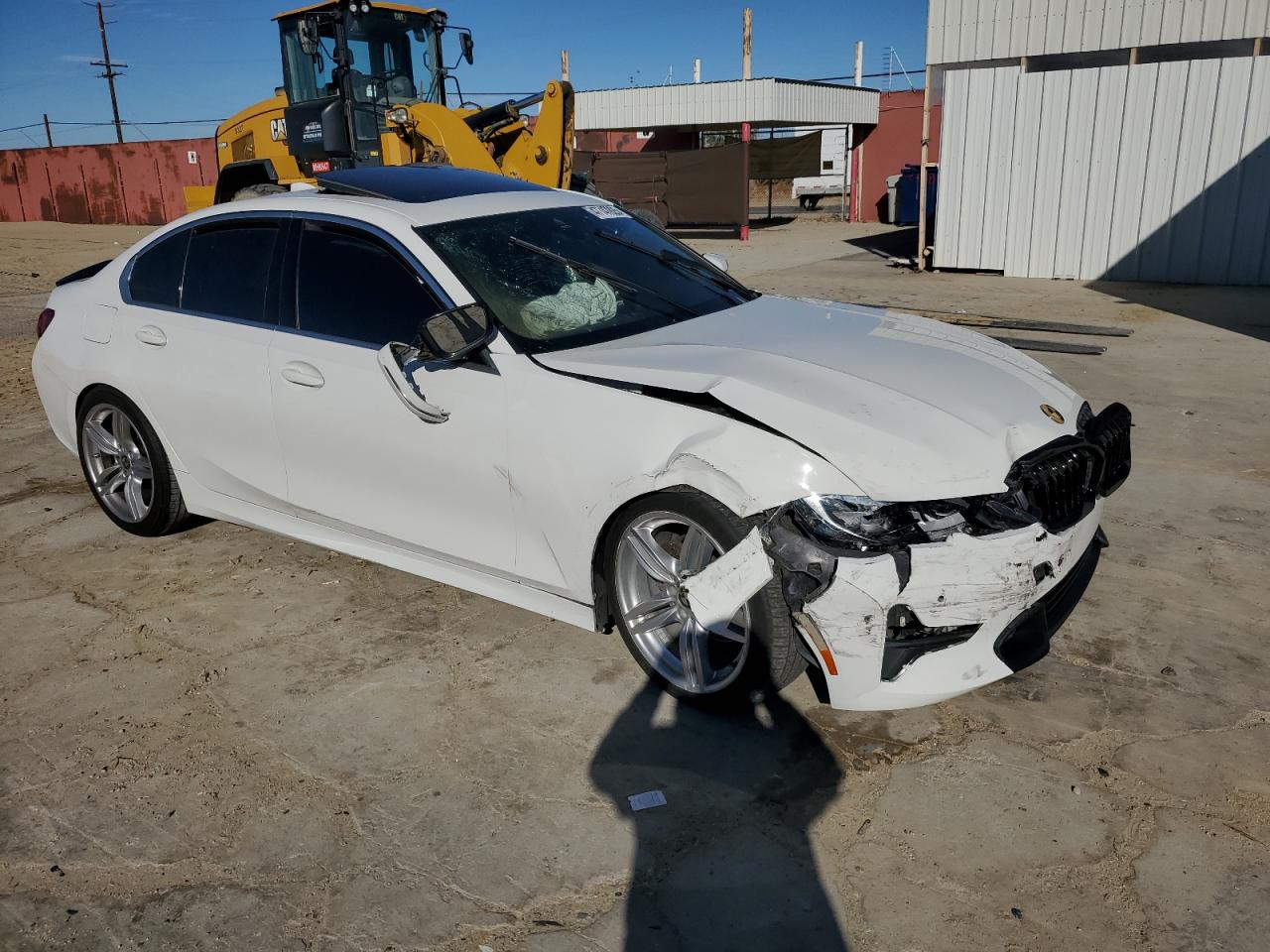2020 BMW 3er VIN 3MW5R1J04L8B10203 Copart auction photo, front end damage thumbnail 4