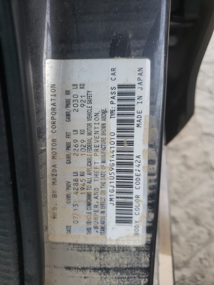 2016 Mazda 6 VIN JM1GJ1U59G1441010 Copart auction photo, water/flood damage thumbnail 13