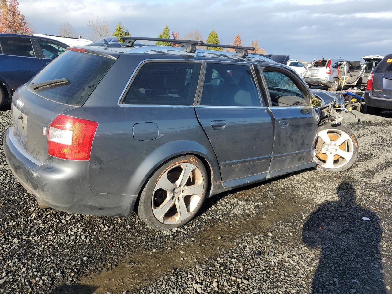 2005 Audi RS4 VIN WAUXL58E05A043383 Copart auction photo, all over damage thumbnail 3