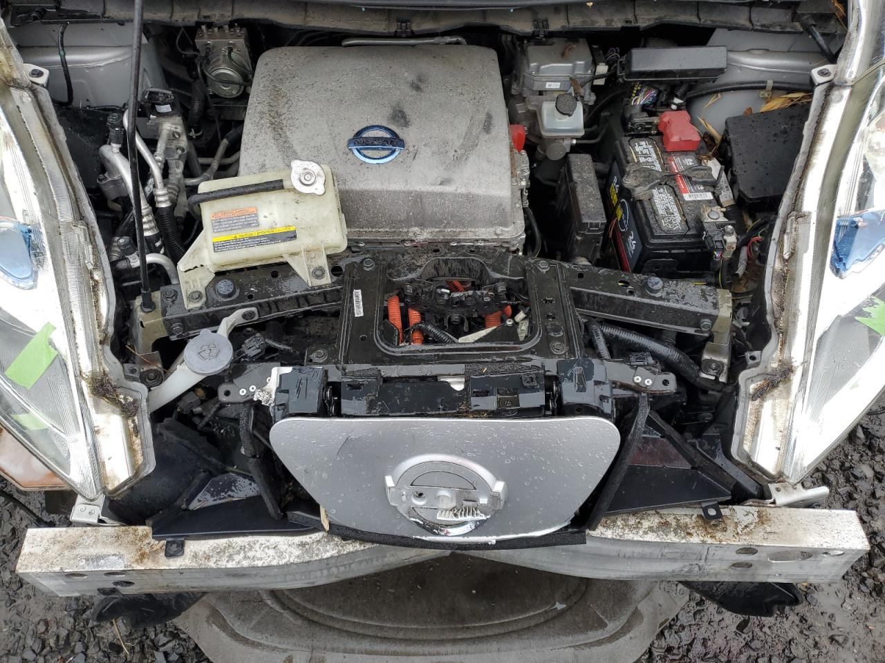 2013 Nissan Leaf VIN 1N4AZ0CP8DC408758 Copart auction photo, front end damage thumbnail 11