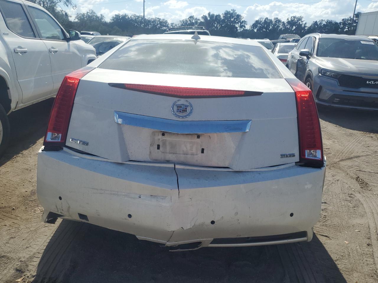2013 Cadillac CTS VIN 1G6DA1E3XD0104706 Copart auction photo, rear end damage thumbnail 6
