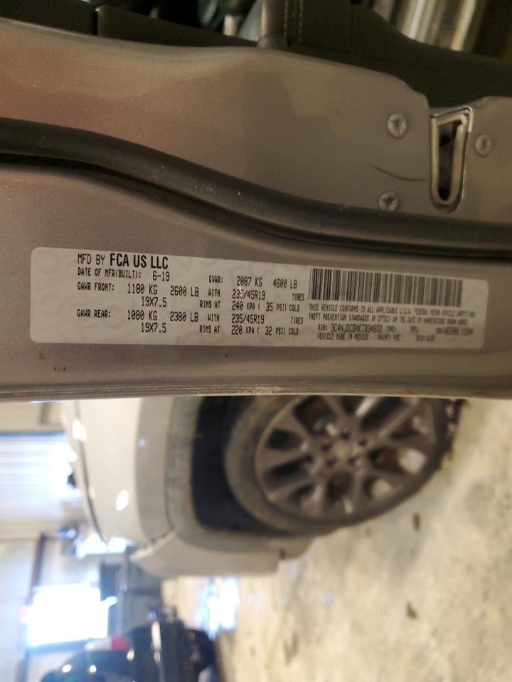 2019 Jeep Compass VIN 3C4NJDCBXKT834872 Copart auction photo, front end damage thumbnail 12