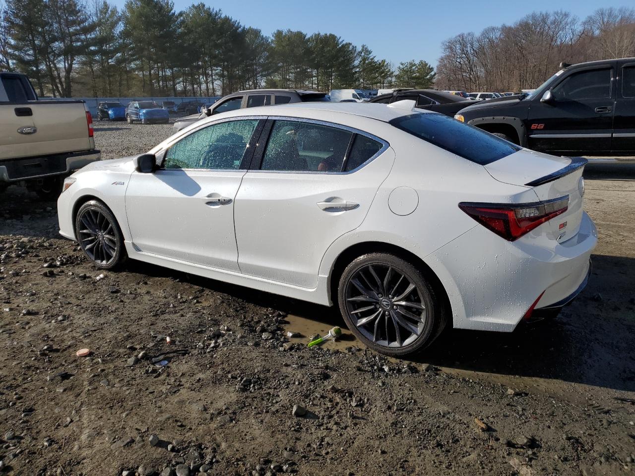 2022 Acura ILX VIN 19UDE2F86NA008991 Copart auction photo, side damage thumbnail 2